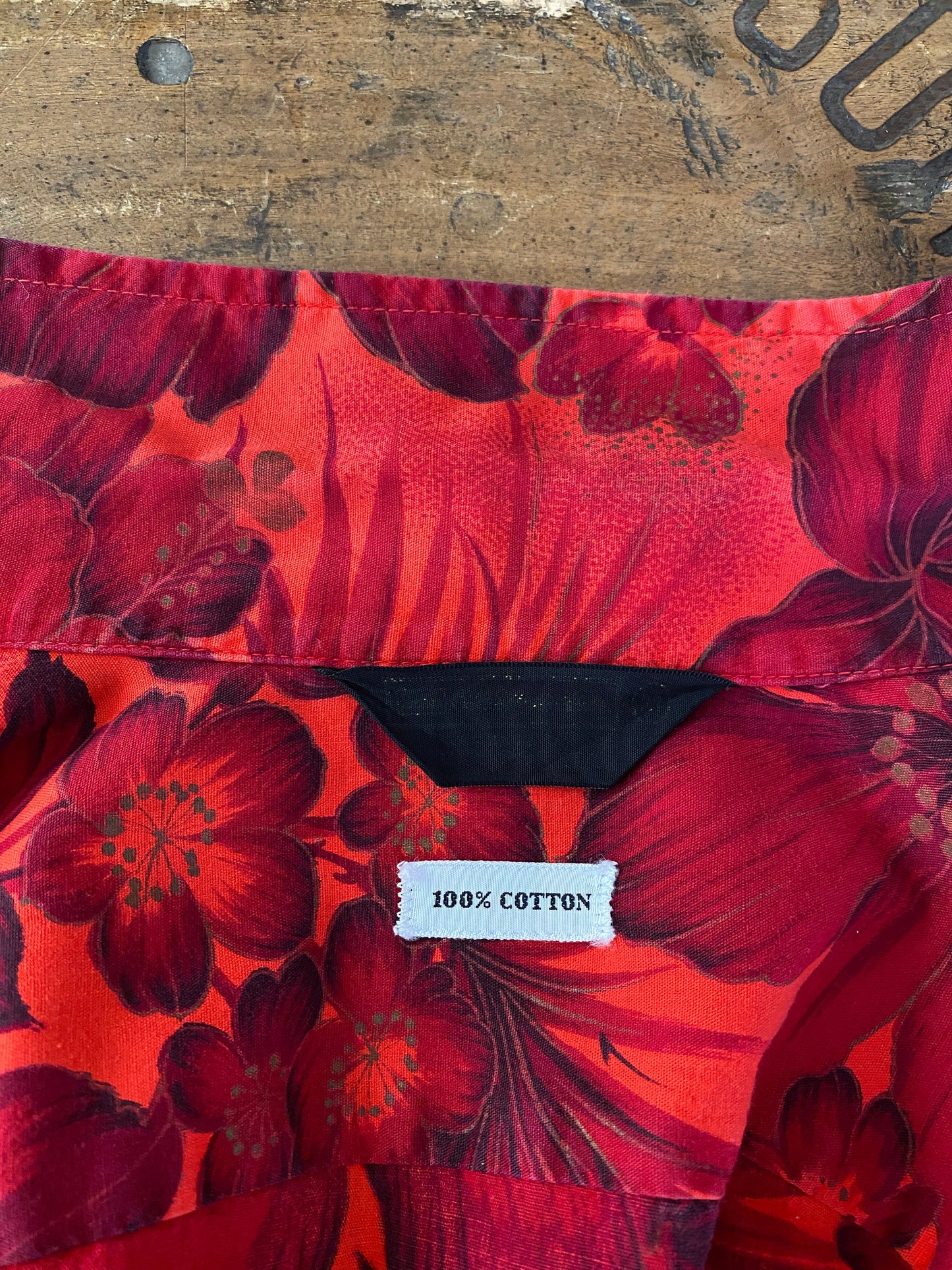 Medium Size Vintage Authentic 60s Hawaiian Shirt, Thin Cotton, Made in USA - Tropical Collectible