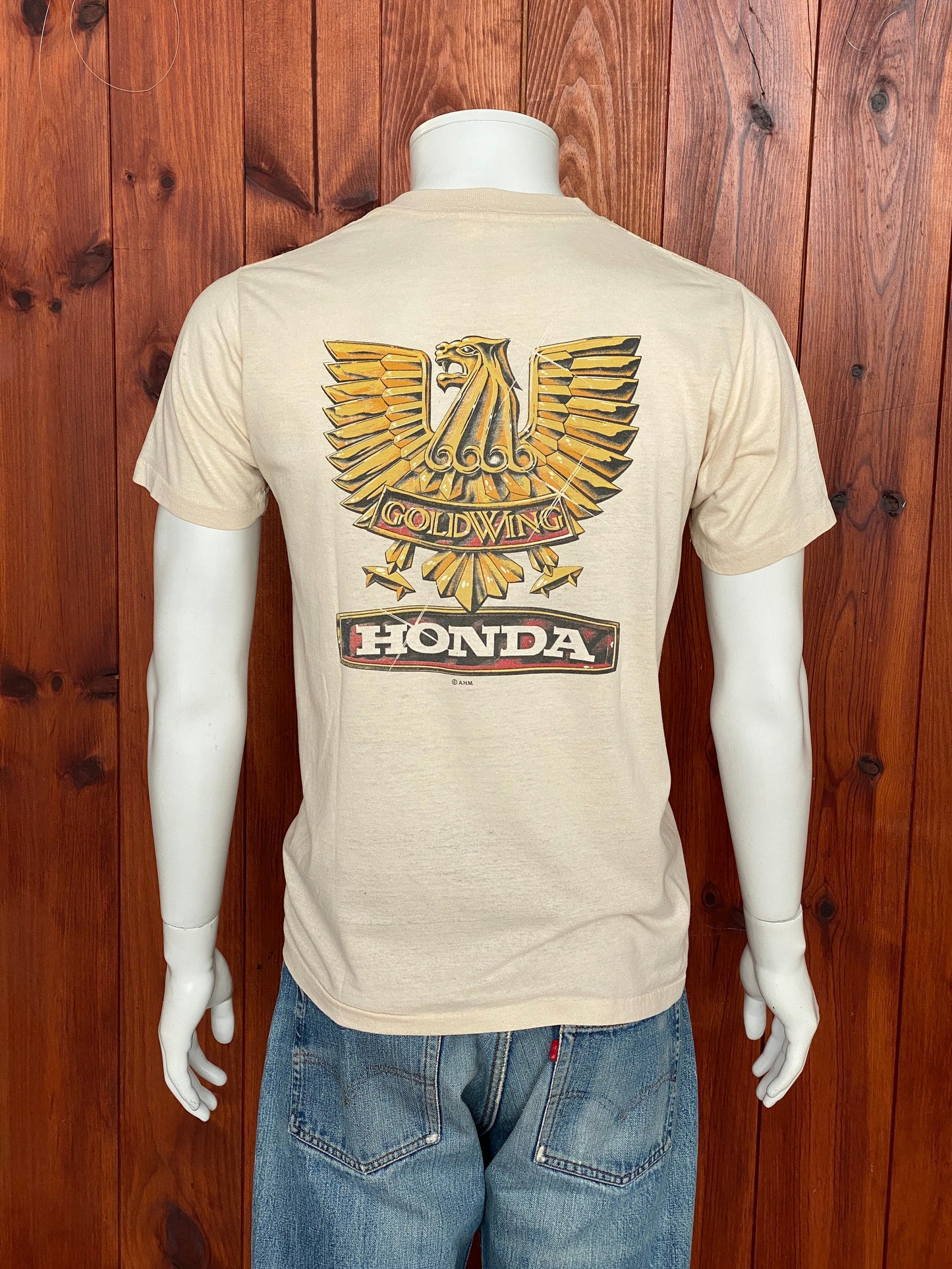 Vintage 80s Honda T-Shirt - Size M | Made in USA | Retro Biker Style