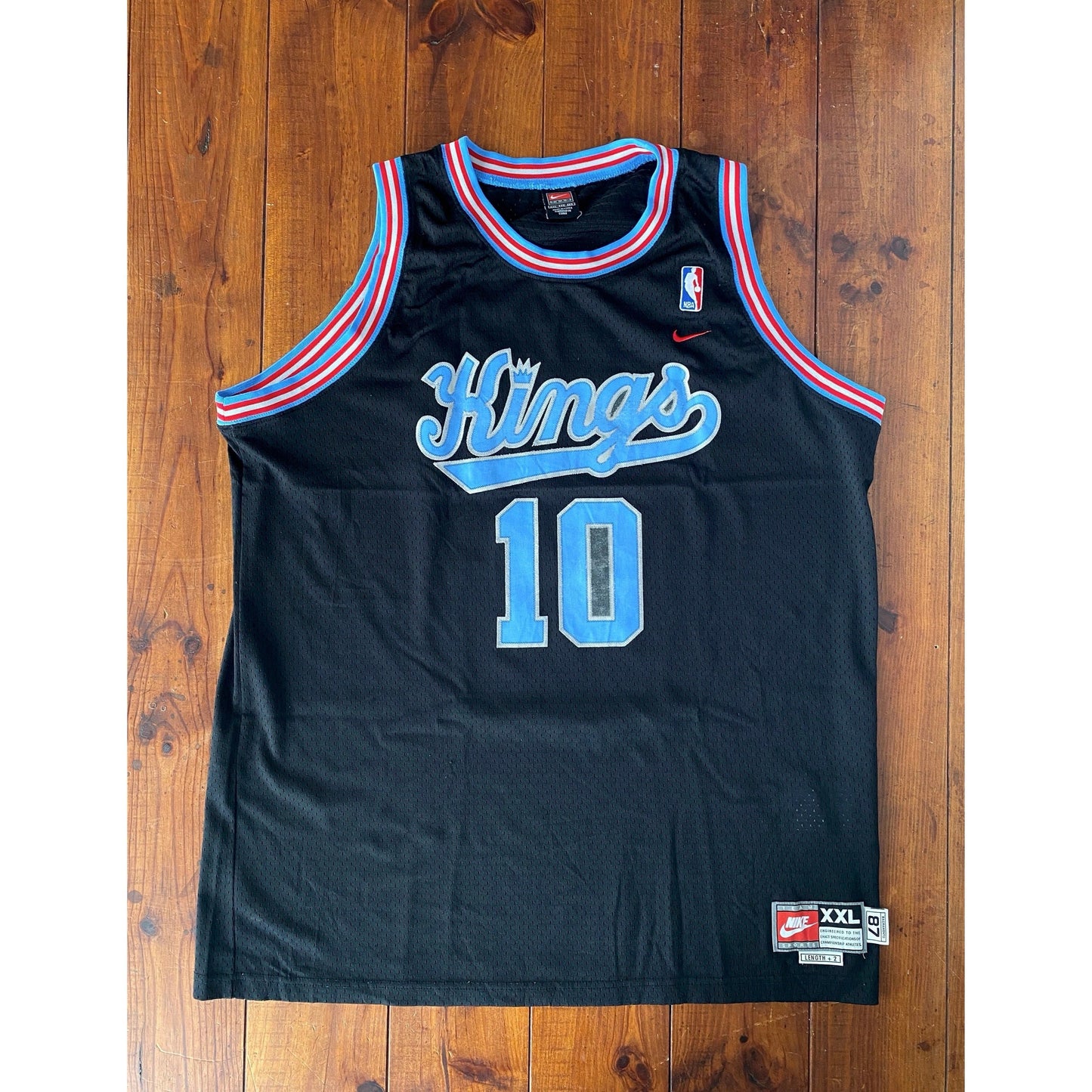 Size XXL. Vintage Sacramento Kings NBA Mike Bibby 10 Swingman jersey By nike