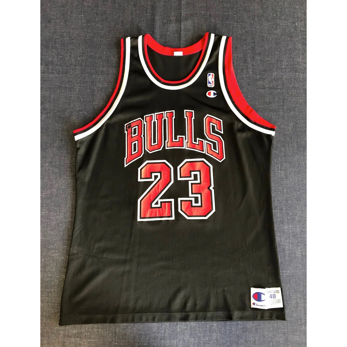 Size: 48 Vintage Champion Jordan Jersey Chicago Bulls #23 NBA  90s