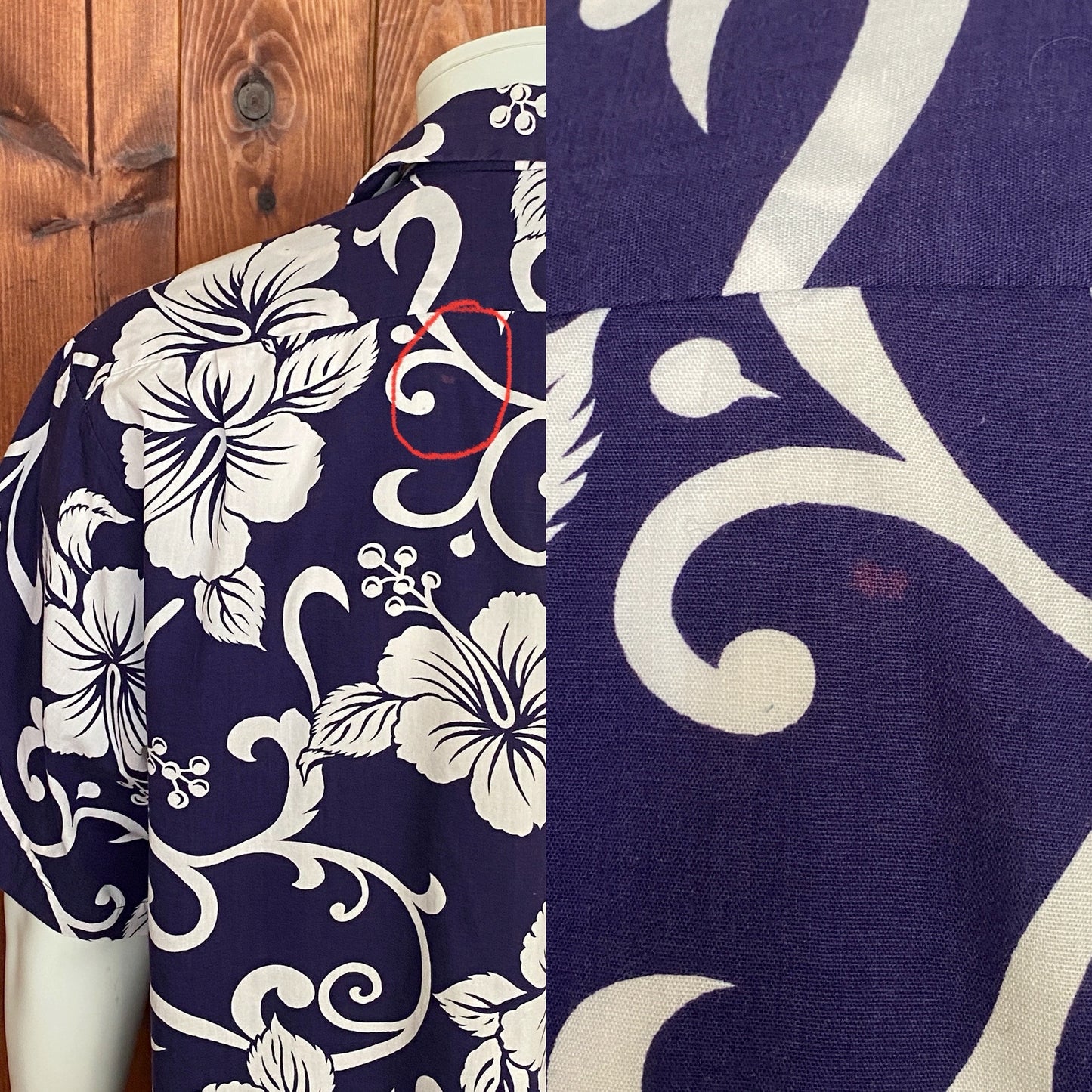 XL. Vintage 70s Hawaiian thin cotton shirt