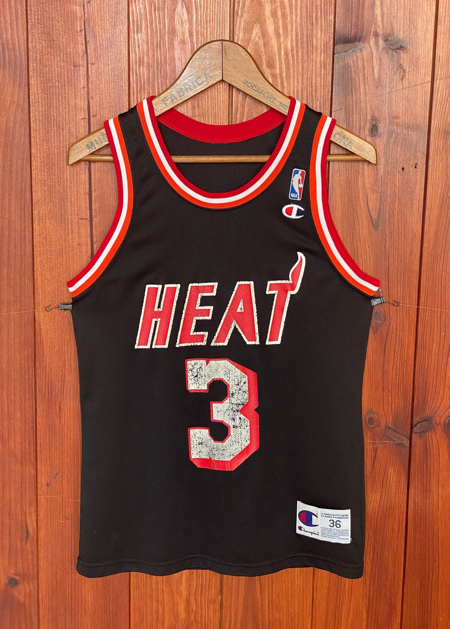 Miami Heat Vintage 90s #3 Smith NBA Jersey Made in USA - Size 36 US