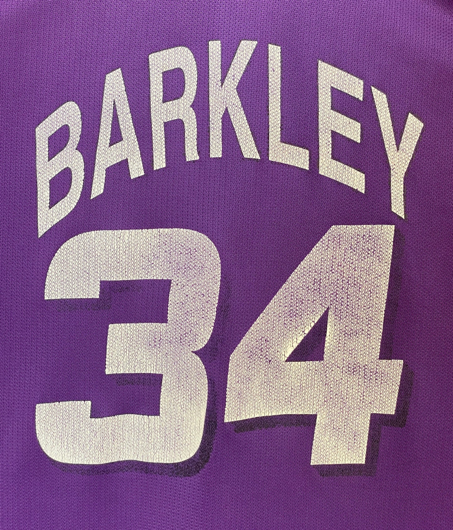 Vintage Suns NBA Jersey #34 Barker - Size 48 | Made In USA by Champion
