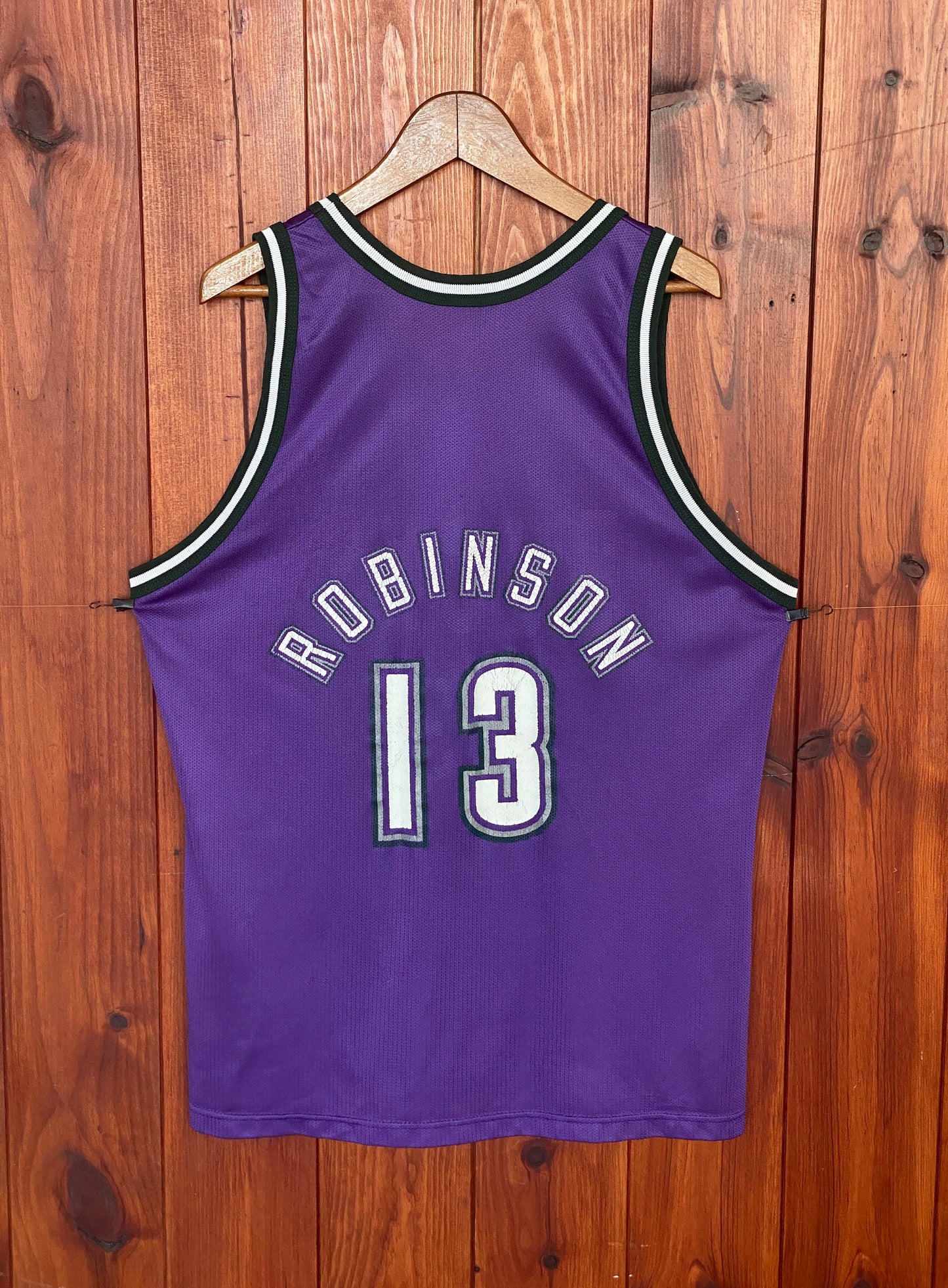 Size 48.#13 Glenn Robinson Bucks Vintage Champion NBA Jersey