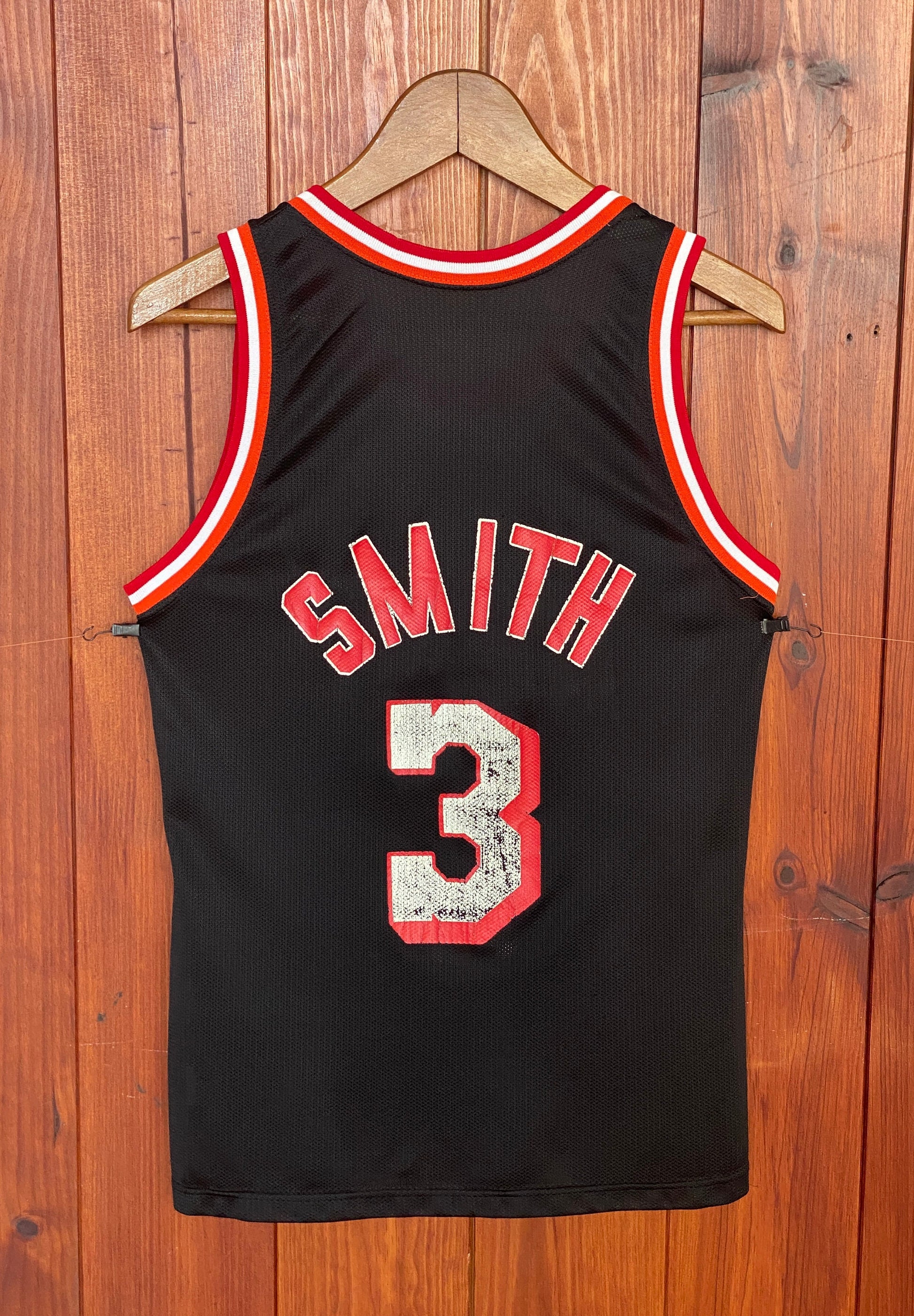 Miami Heat Vintage 90s #3 Smith NBA Jersey Made in USA - Size 36 US