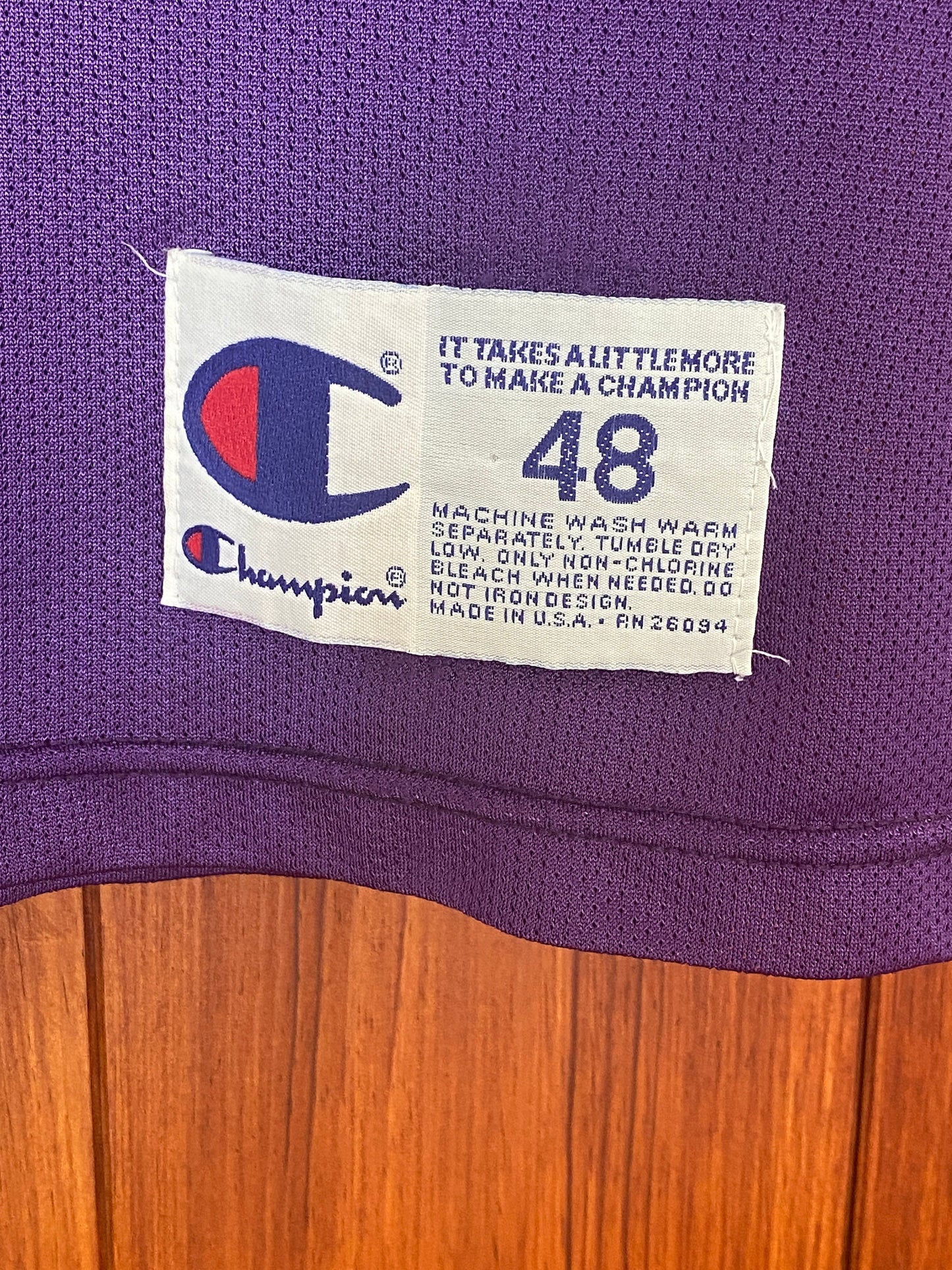 Vintage Suns NBA Jersey #34 Barker - Size 48 | Made In USA by Champion