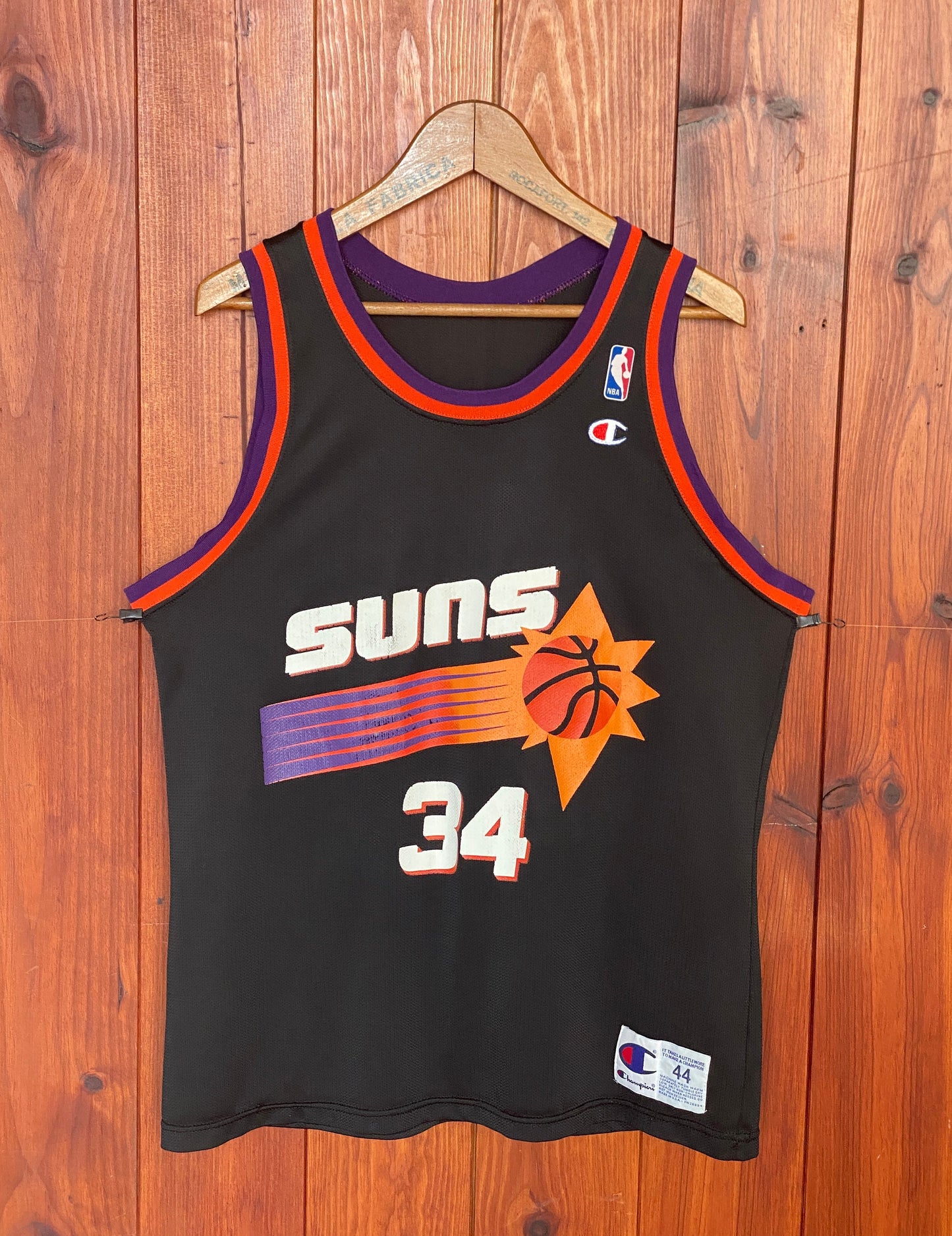 Vintage 90s NBA Phoenix Suns Charles Barkley #34 Jersey - Size 44, Made in USA by Champion