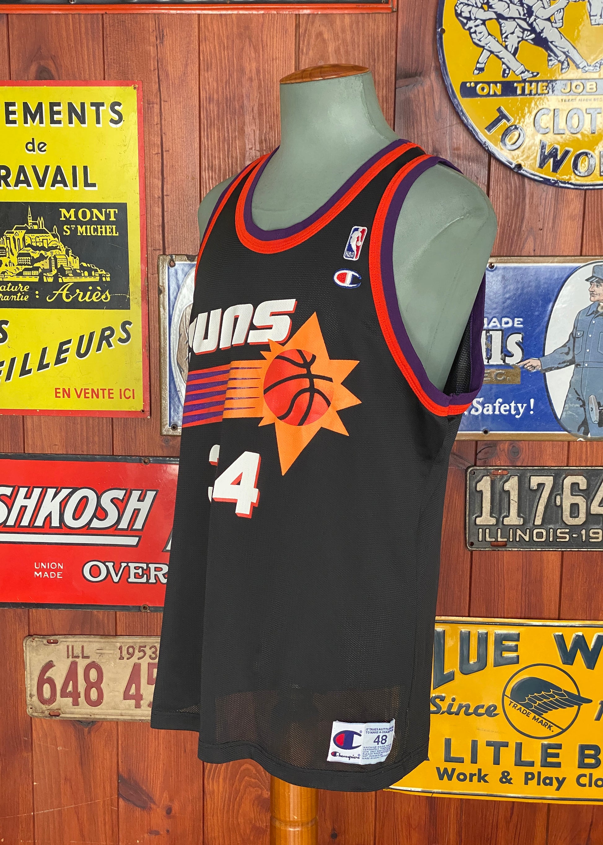 Vintage Suns NBA Jersey - #34 Barkley - Made by Champion - Size 44