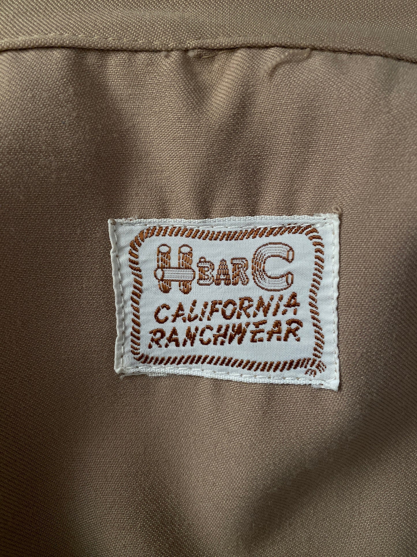 Size Medium. Vintage 70s embroidered H Bar C western shirt