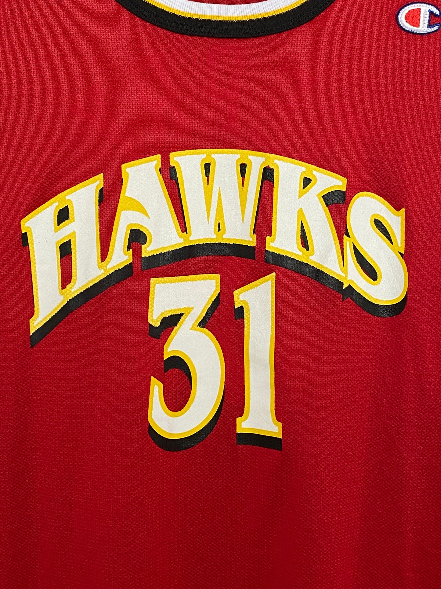 Vintage 90s Hawks Terry #31 NBA Jersey - Size 52 | Made by Champion