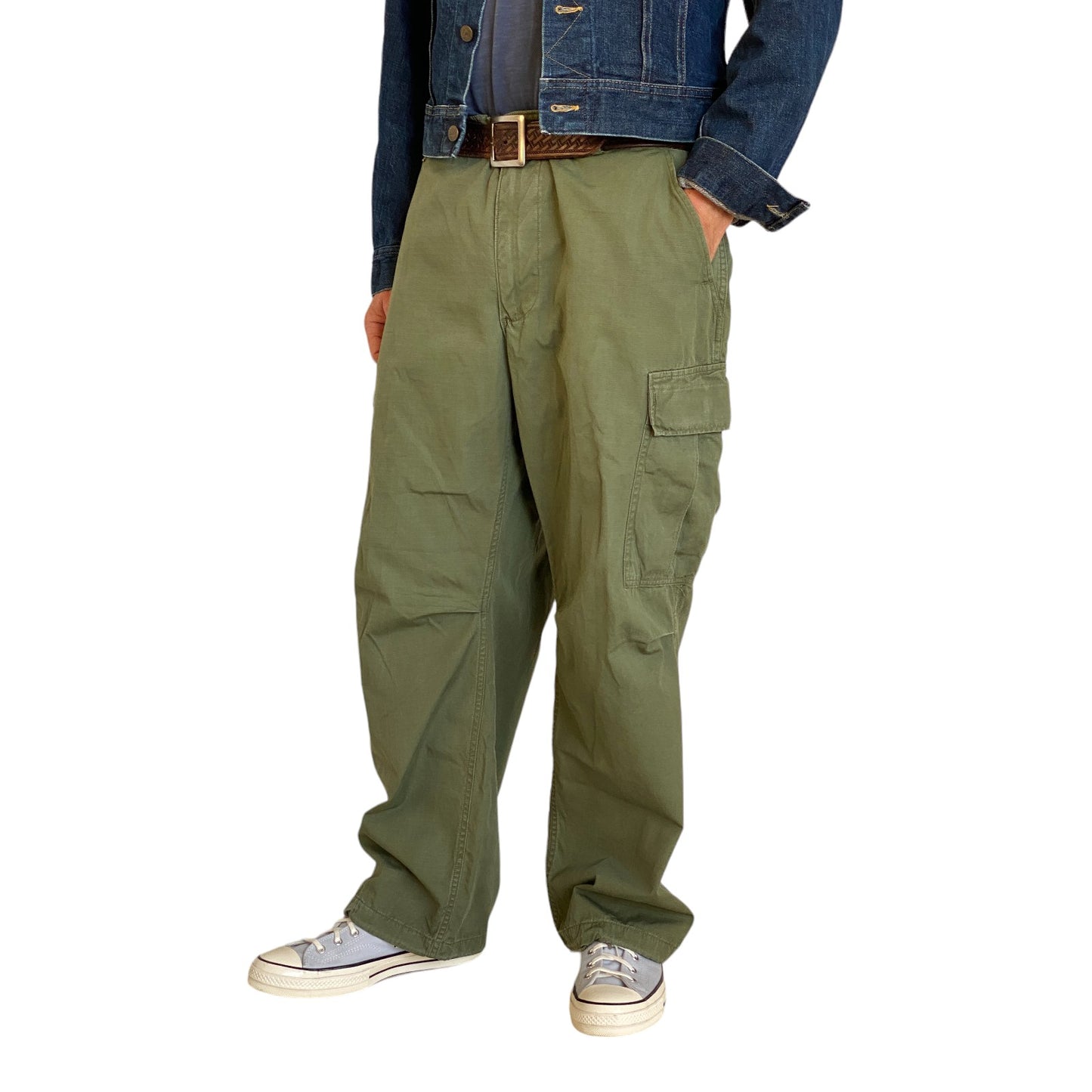 Large Reg. 1968 Authentic US Army Vietnam war era OG-107 jungle pants