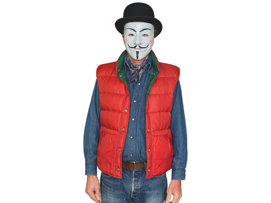 Size Med. Vintage reversible down vest