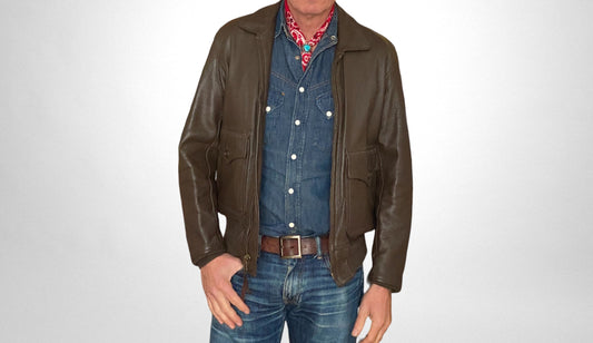 Vintage G-1 Type Leather Jacket - Size 44US / 54EU | Made in USA