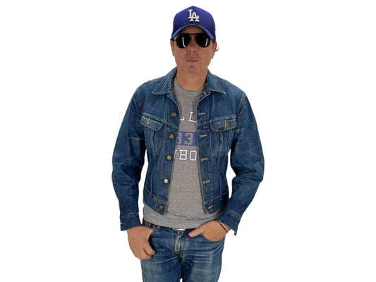 Size 38US / 48EU. Vintage 70s Lee Union Made Denim Shirt – 2 Pockets – Made in USA