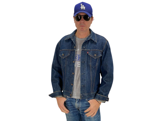 Size 44US / 54EU Guns N Roses Vintage 70s Levi’s Denim Jacket – 2 Pockets – Made in USA