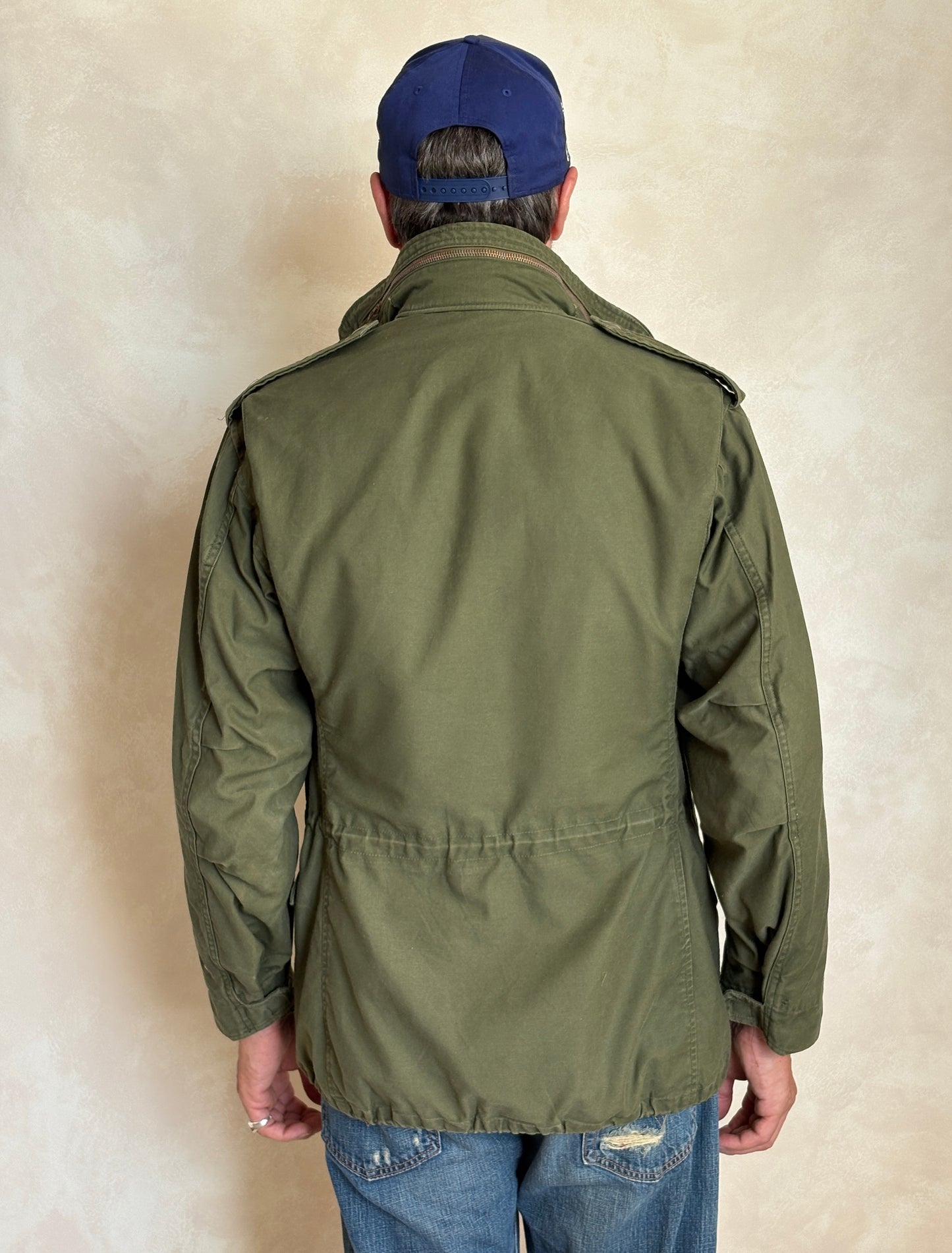 Small Regular – Authentic 1980 US Army M-65 Field Jacket Military by John Ownbey
