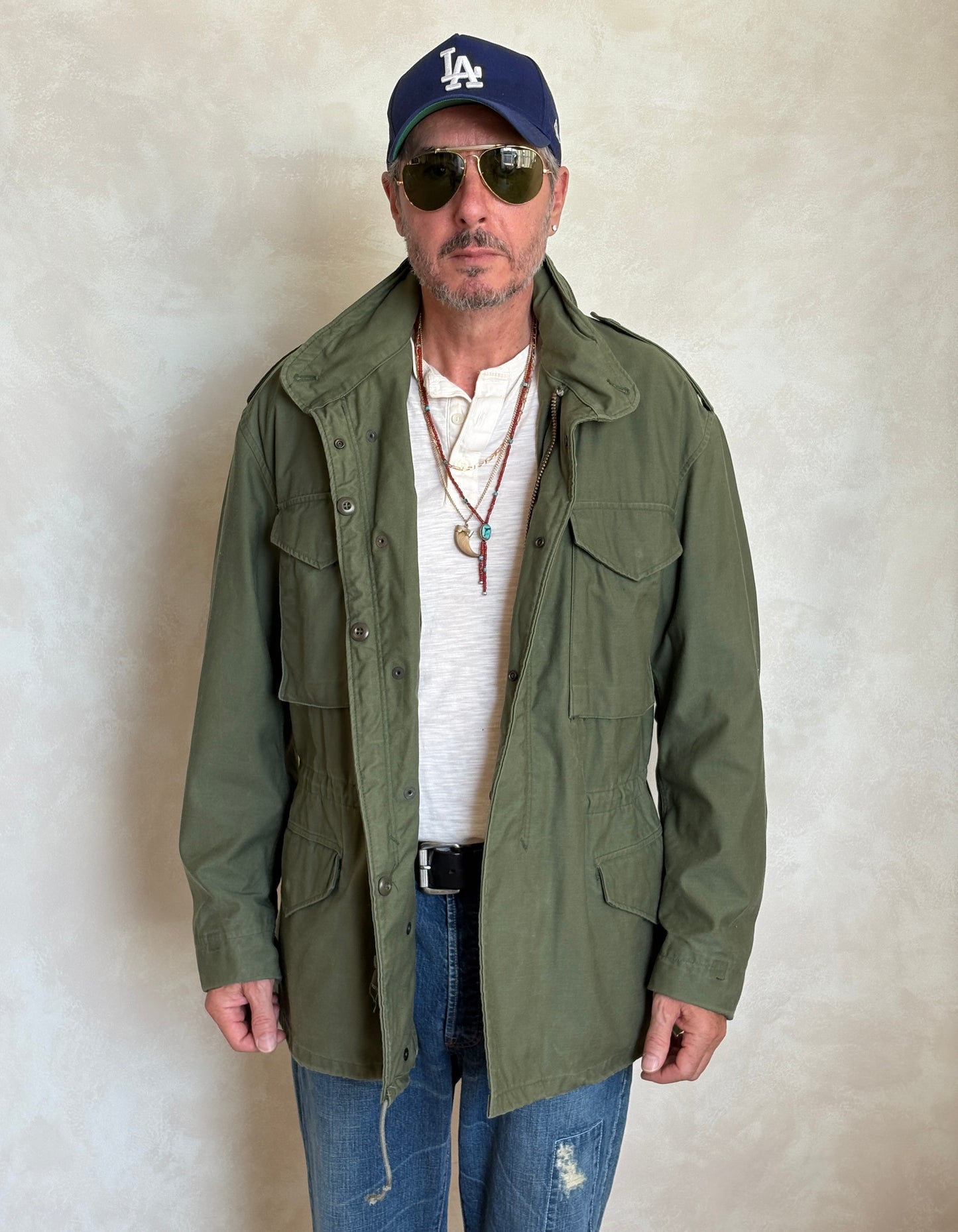 Large Reg.Authentic 1977 US Army M-65 field jacket Military