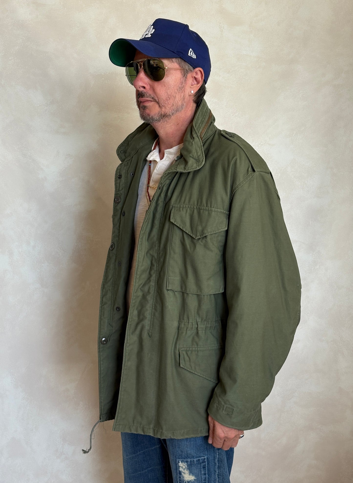 Large Reg.Authentic 1977 US Army M-65 field jacket Military