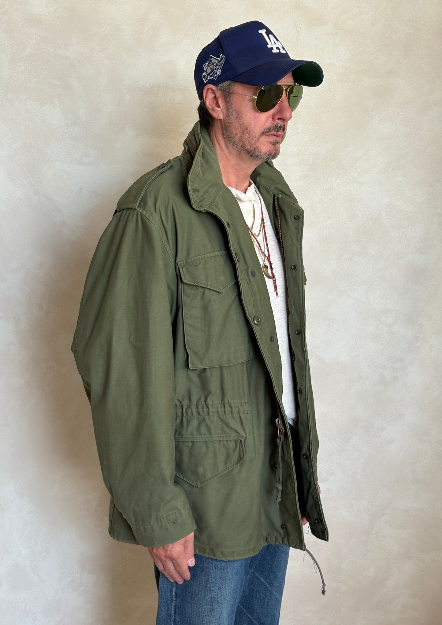 Large Reg.Authentic 1977 US Army M-65 field jacket Military