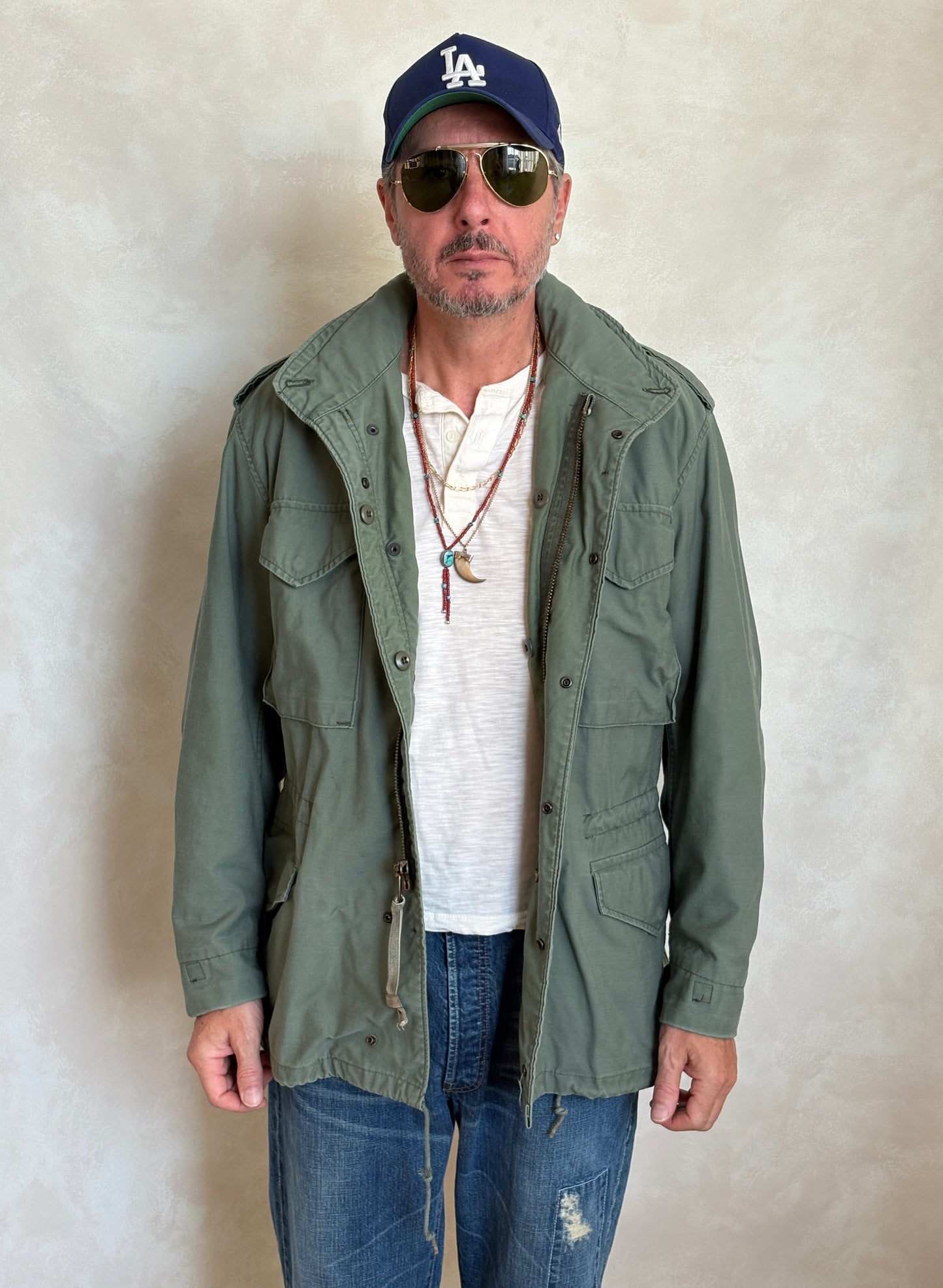 Medium Reg. Alpha Industries M-65 field jacket Military style (Made for civilians )
