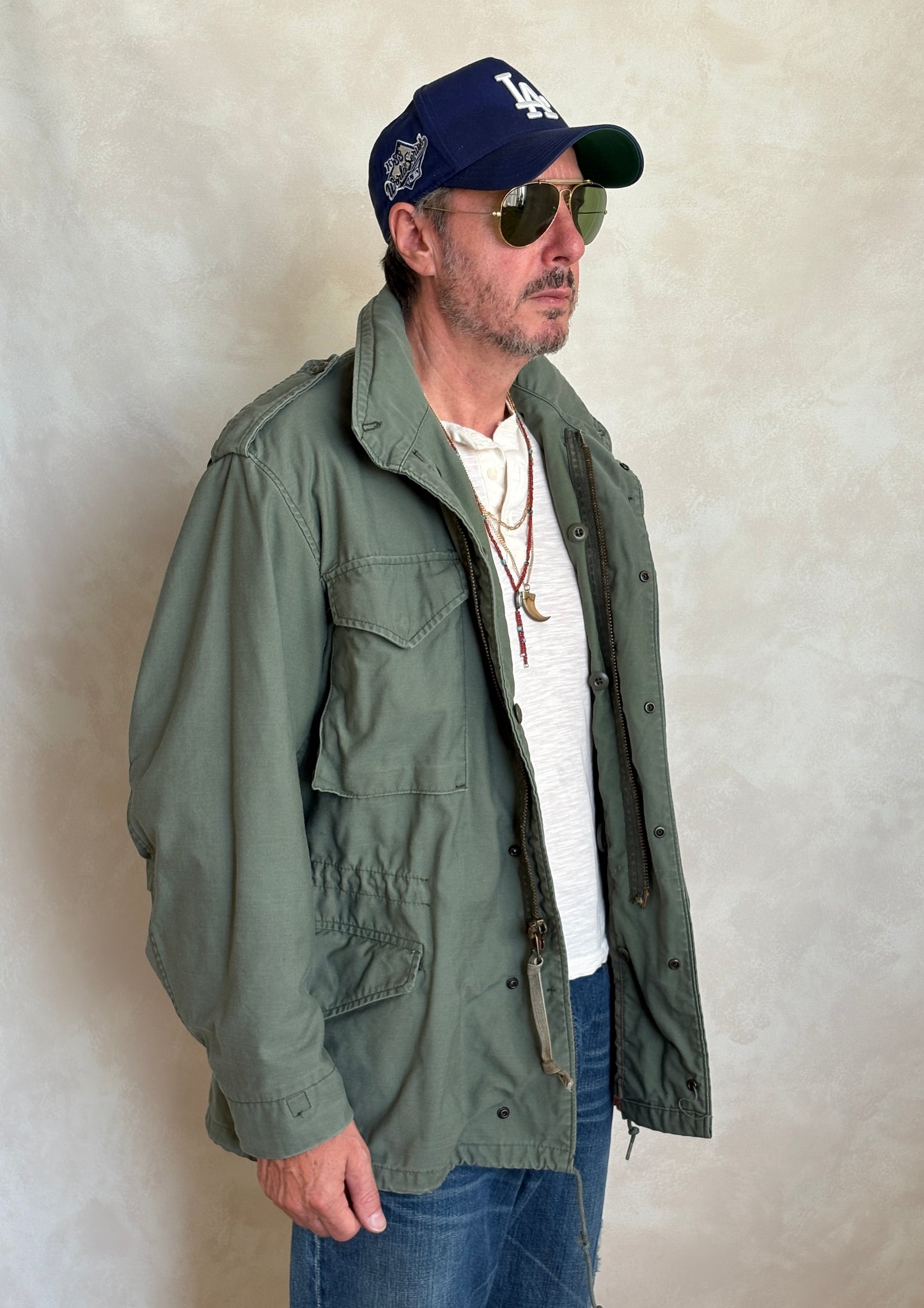 Medium Reg. Alpha Industries M-65 field jacket Military style (Made for civilians )