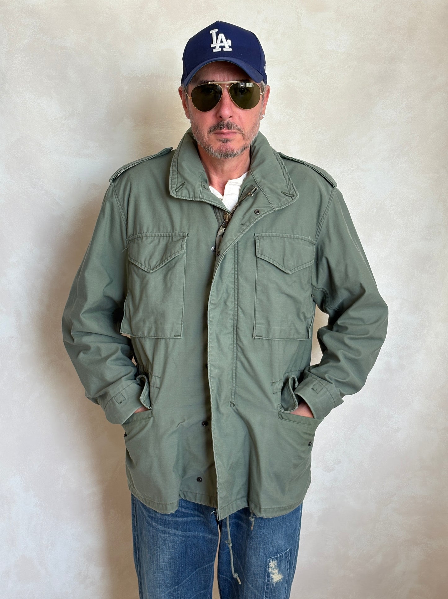 Medium Reg. Alpha Industries M-65 field jacket Military style (Made for civilians )