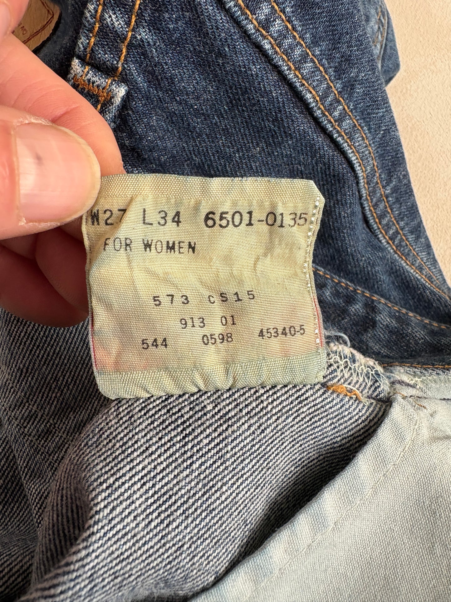 27X34 Levi's 501 Vintage Denim Jeans Made in USA