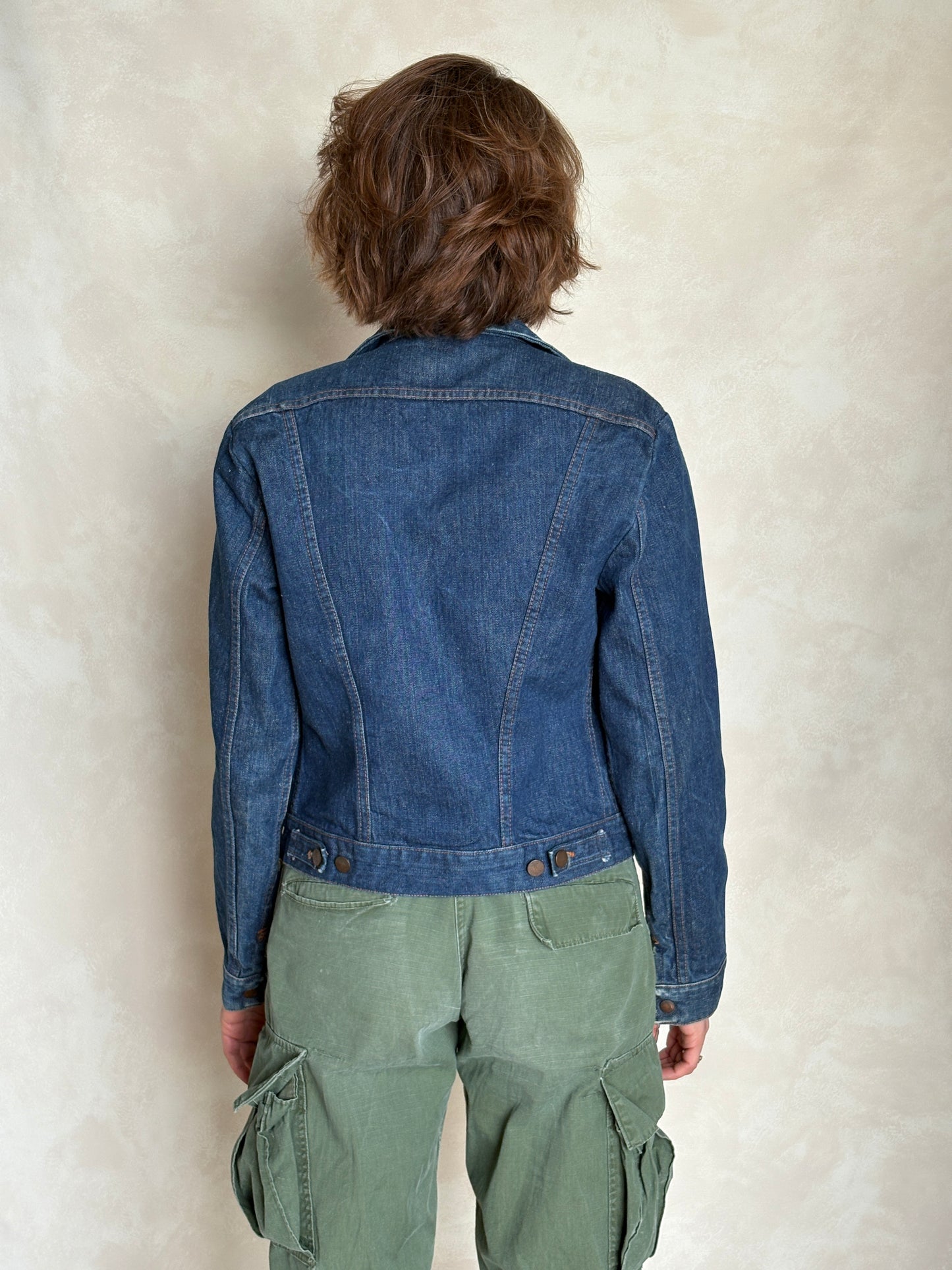 Size 36US / 46EU . Vintage 70s Wrangler Denim Jacket – 4 Pockets – Made in USA