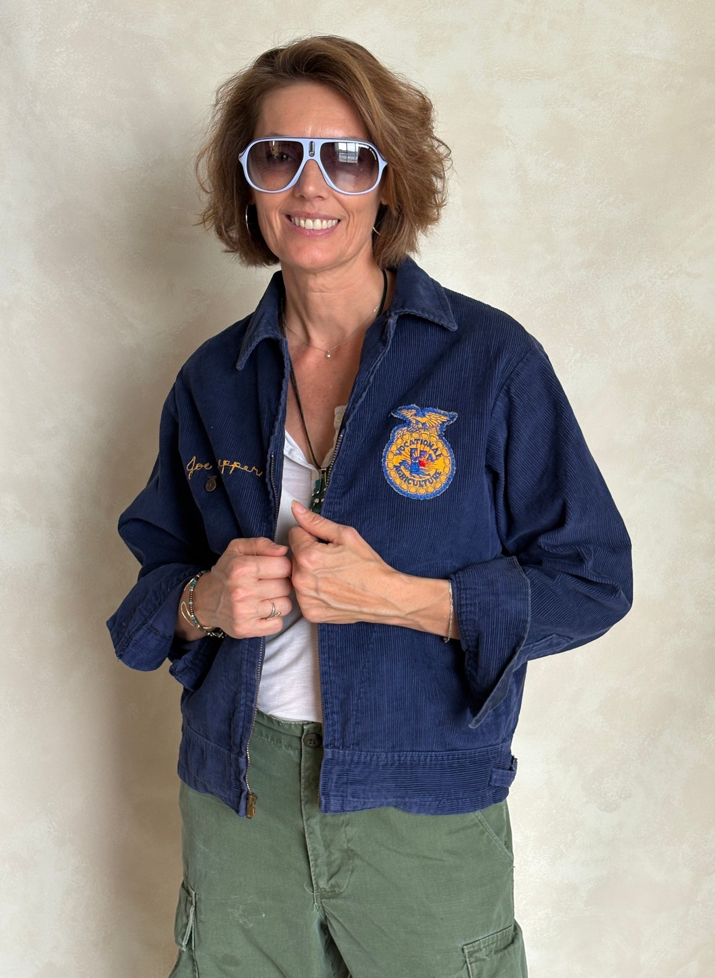 Size 38US / 48EU. Vintage 70s  Illinois Future farmer of America  jacket. Made in USA