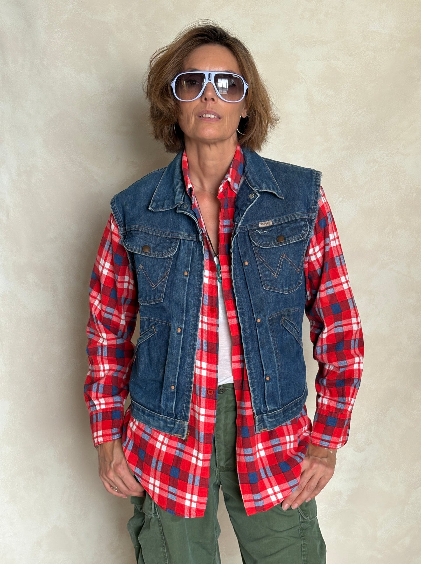 Size 38US / 48EU . 1960s Vintage Wrangler 24MJZ Denim Jacket – Made in USA