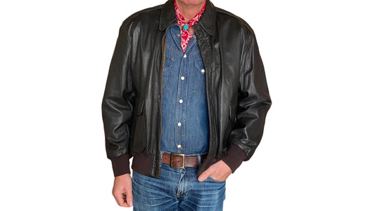 Vintage LL Bean Leather Jacket - Size 42US Reg (52EU) | Classic American Craftsmanship