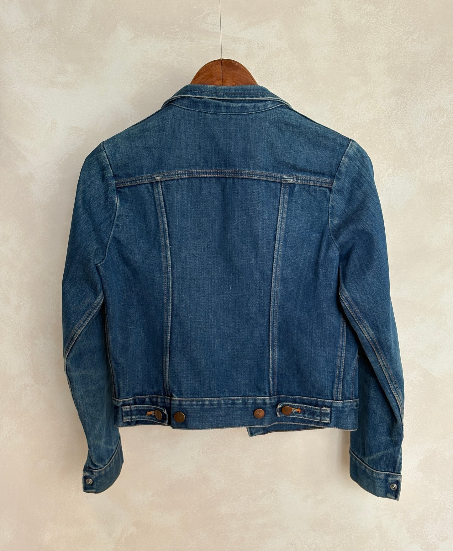 Size 16 . Vintage 70s Wrangler Denim Jacket – 4 Pockets – Made in USA