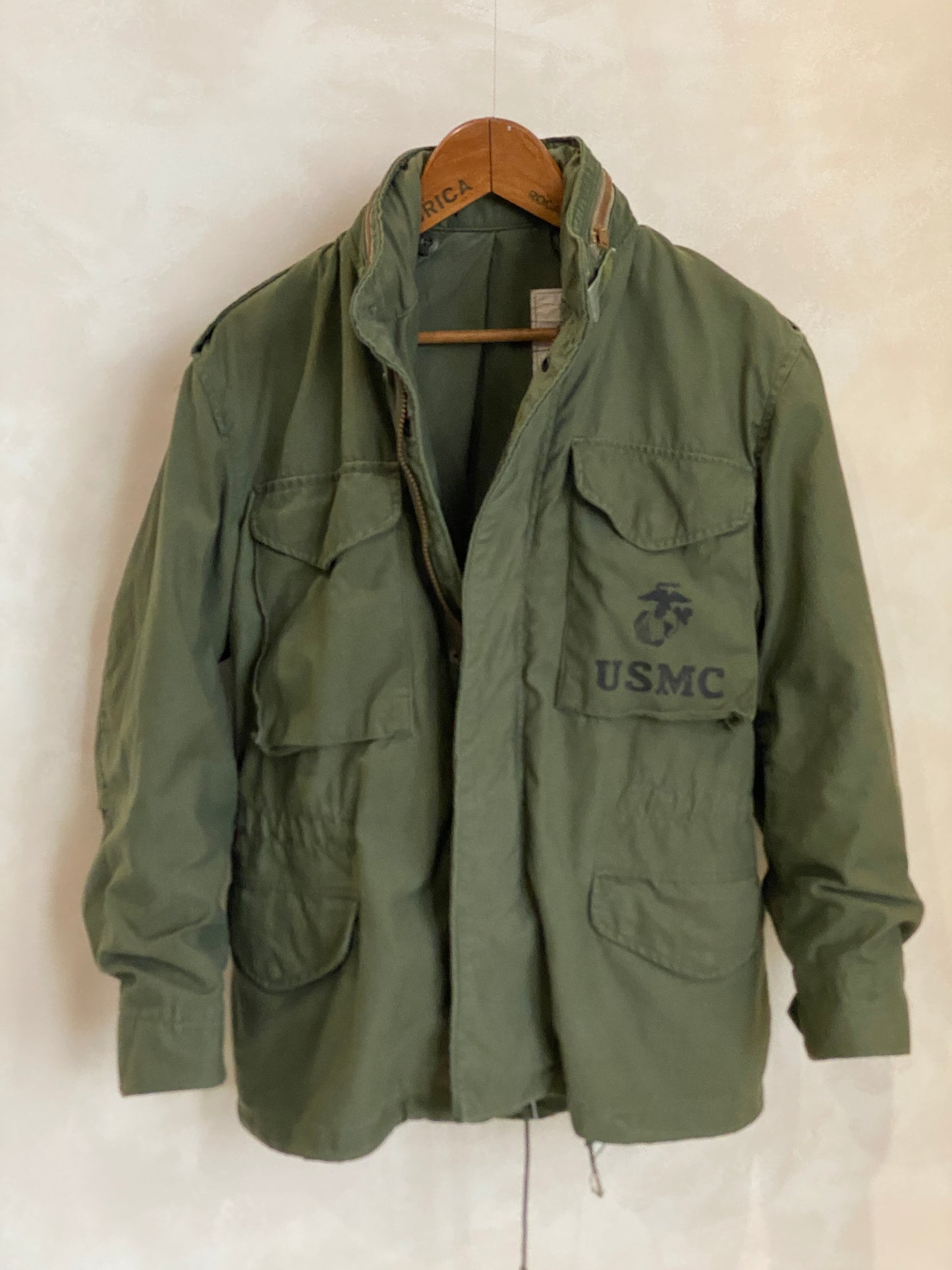 X Small Reg. Authentic USMC 1981 US M-65 field jacket Military