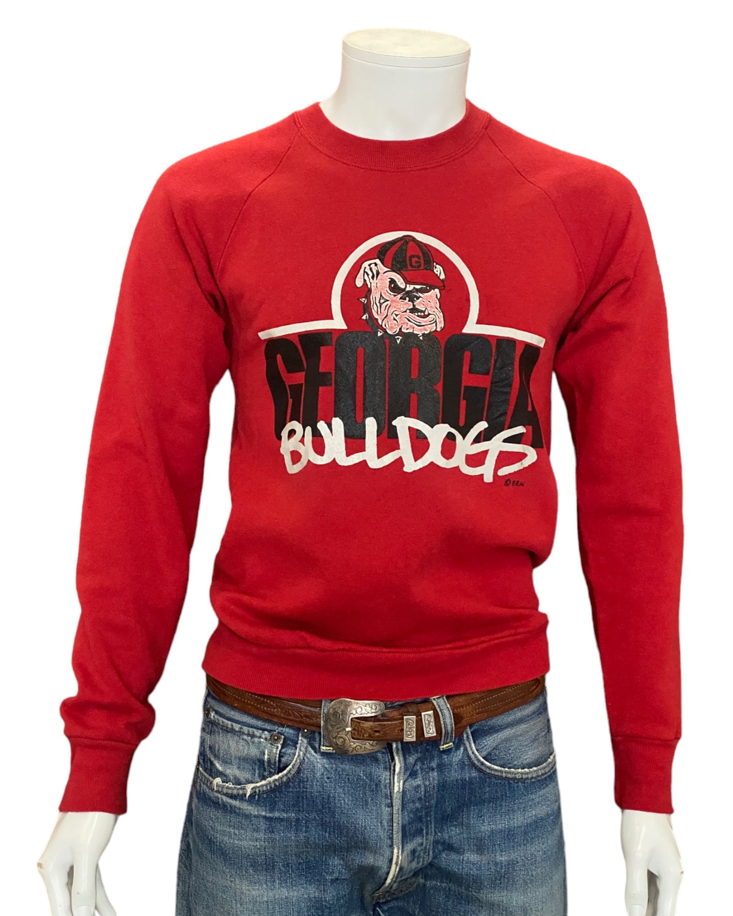 Vintage 90s Georgia Bulldogs Sweatshirt - Size M | Made in USA | Retro Collegiate Style