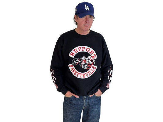 Size L Crew Sweat Support Fayetteville