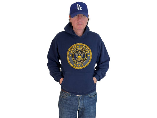 Size M US Navy Hooded Sweat