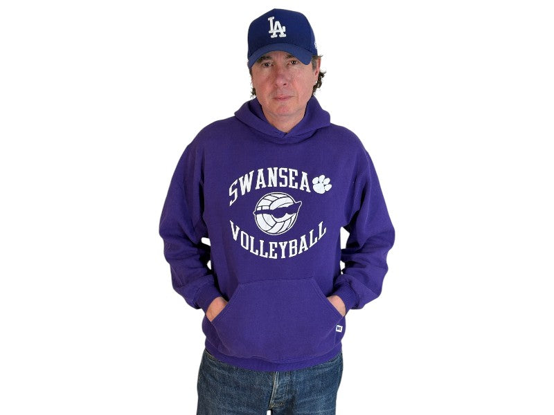 Size L Hooded Swansea Volleyball Made In USA