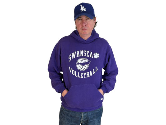 Size L Hooded Swansea Volleyball Made In USA