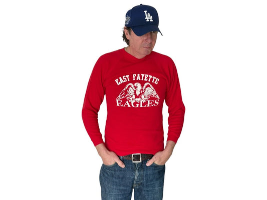 Size S Crew Sweat East Fayette 1980 Made in USA