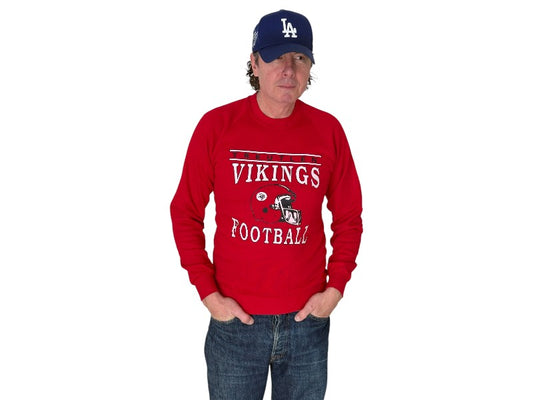 Size S Crew Neck Vikings Football Made In USA By Jerzees