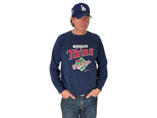 Size L Crew Neck Minnesota Twins 1987 Made in USA