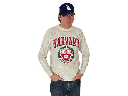 Size L 80s Crew Neck Harvard Ve Ri Tas
