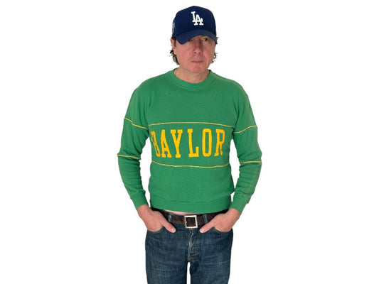 Size S Crew Neck 80s Baylor Made in USA