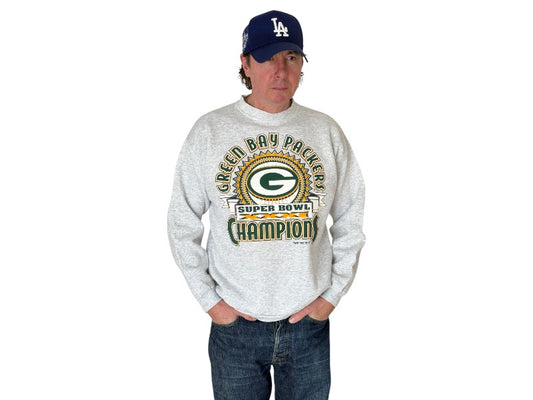 Size L Crew Neck Super Bowl Champions 1996 Green Bay Packers By Logo 7