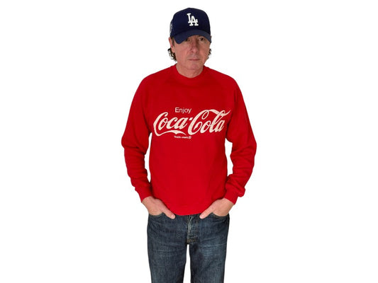 Size L Crew Neck Coca cola Made in USA By Jerzees
