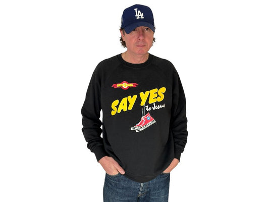 Size XL Crew Neck 80s Say Yes To Jesus Made In USA By BW