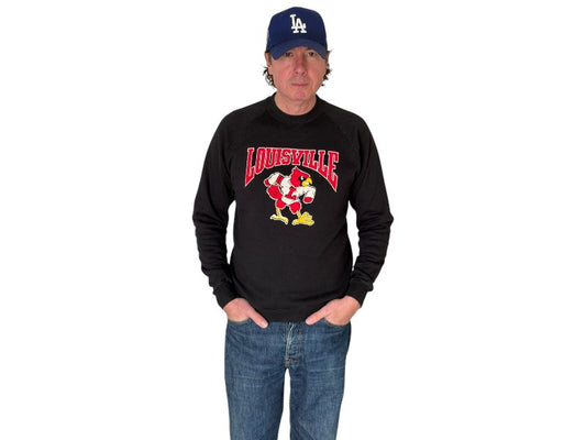 Size L Crew Neck Louisville Made in USA By Jerzees