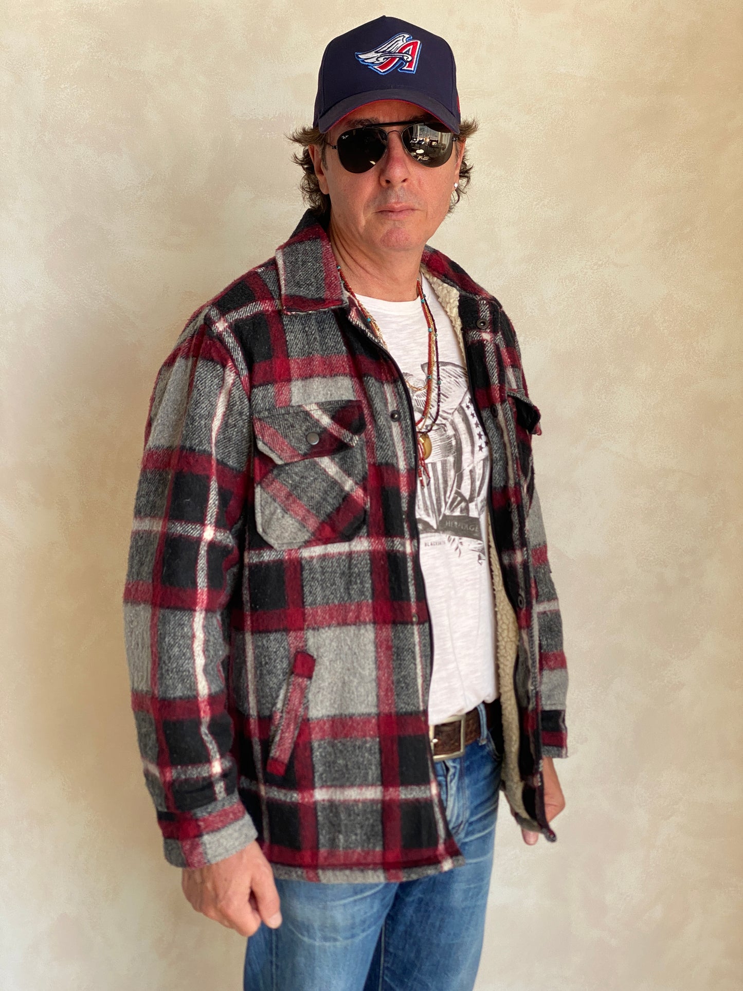 Large. Heavy plaid zipper jacket made by Northern Summit