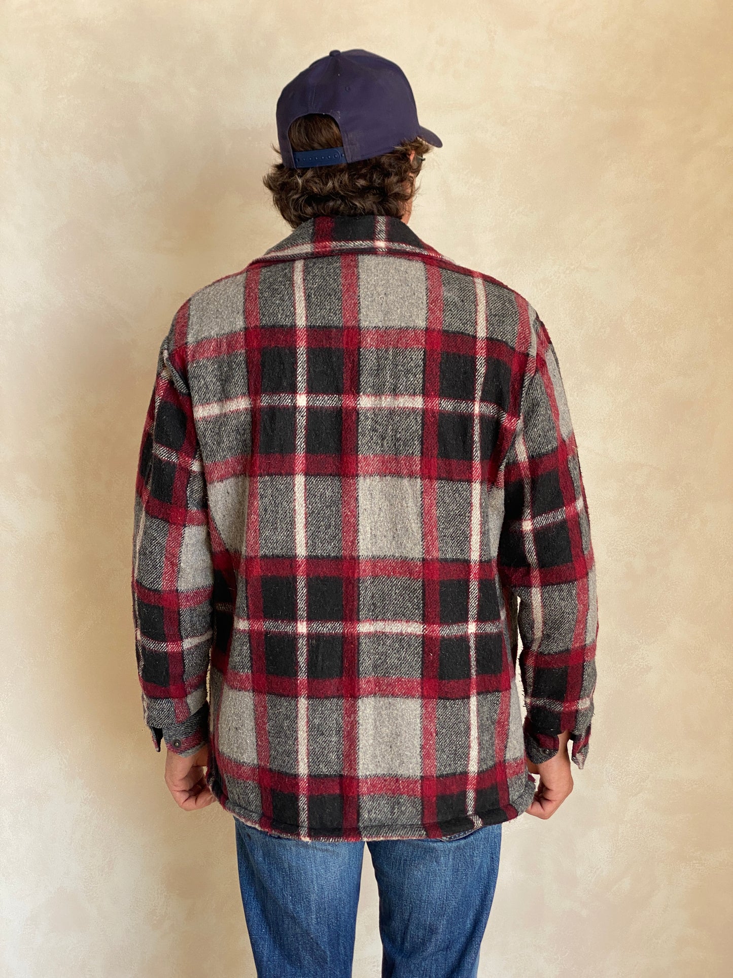 Large. Heavy plaid zipper jacket made by Northern Summit