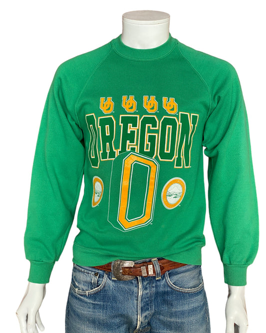 Medium Size Vintage 80s Oregon University Sweatshirt, Made in USA - Collegiate Collectible